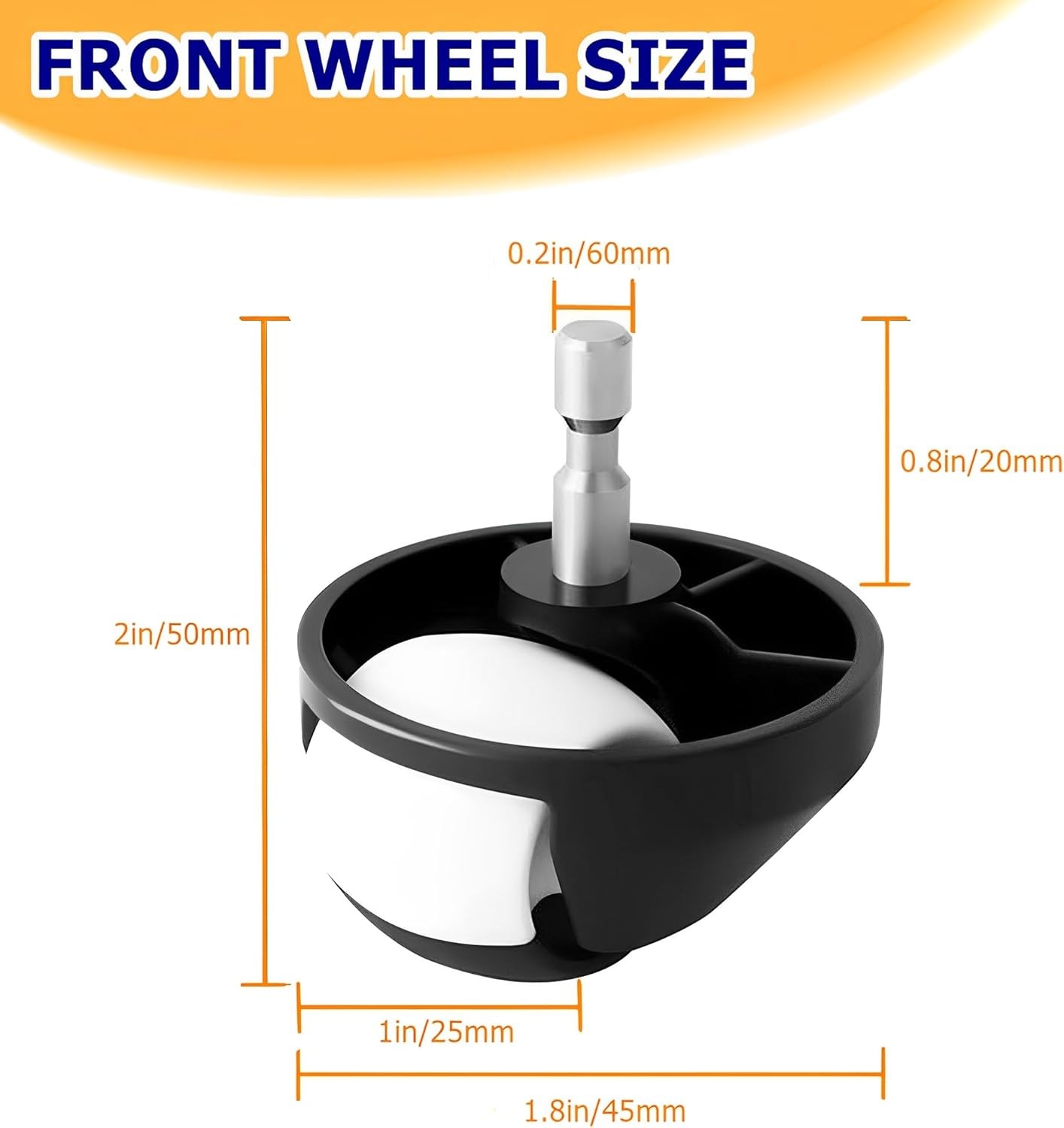 Replacement Front Wheel and Tires Kit Compatible with j7 i7 500 600 700 800 900