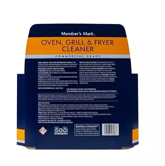 3 PK Restaurant Commercial Oven, Grill and Fryer Cleaner 32 oz. Member Mark
