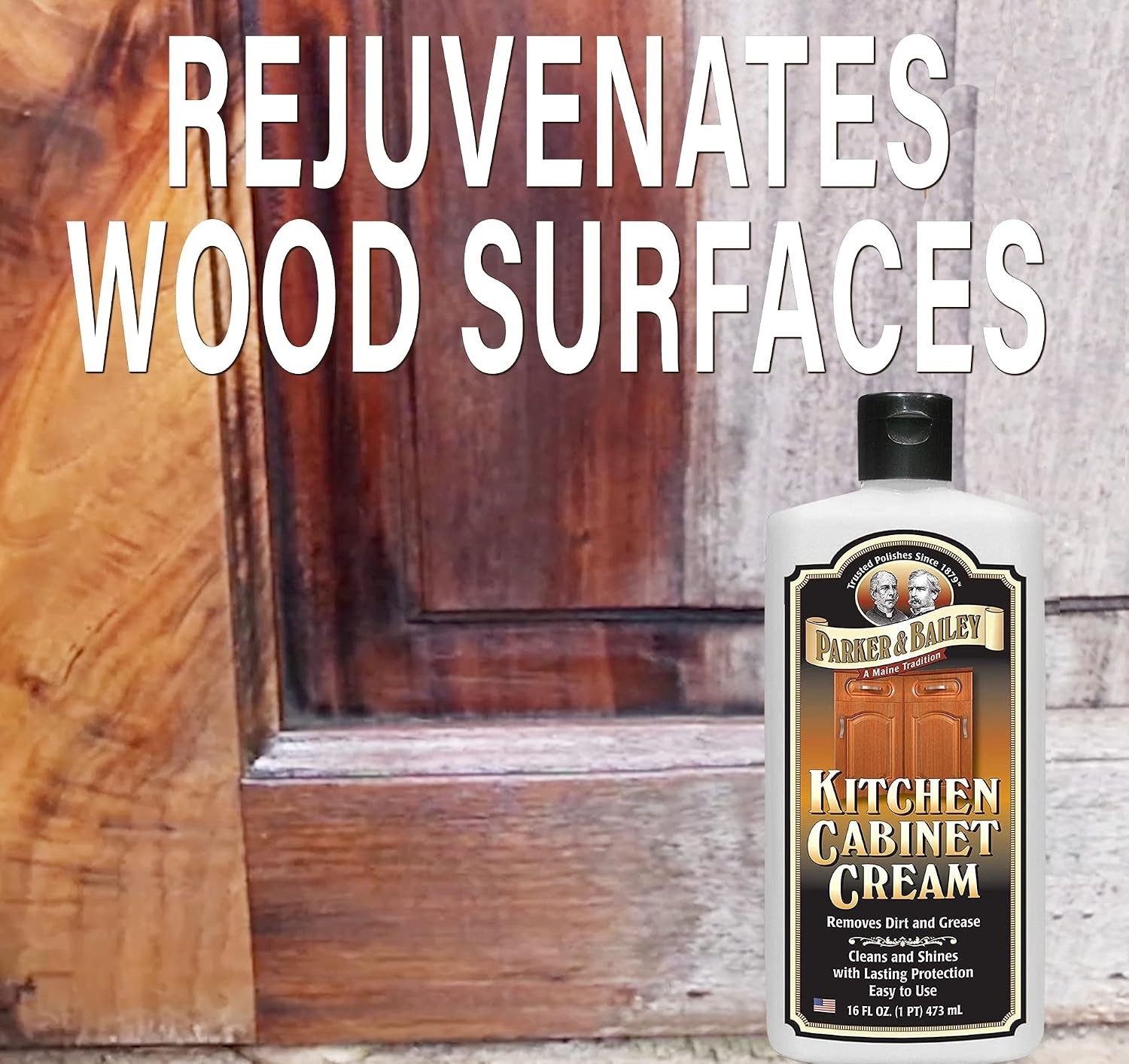 Parker and Bailey Kitchen Cabinet Cream-Wood Cleaner-Grease Remover 16 oz 1