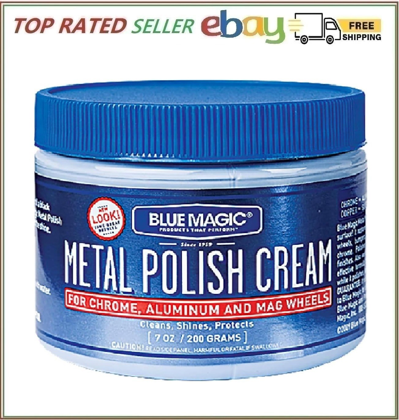 400 Metal Polish Cream Non-Abrasive Tarnish and Oxidation Remover for Chrome, Al