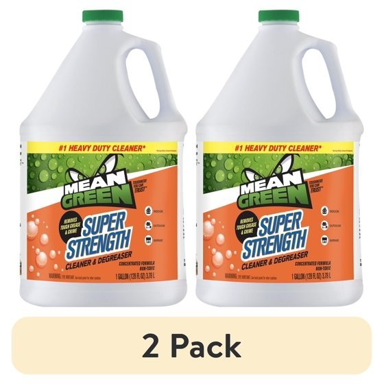 Mean Green Super Strength Cleaner & Degreaser, 128 Ounce (2 pack)