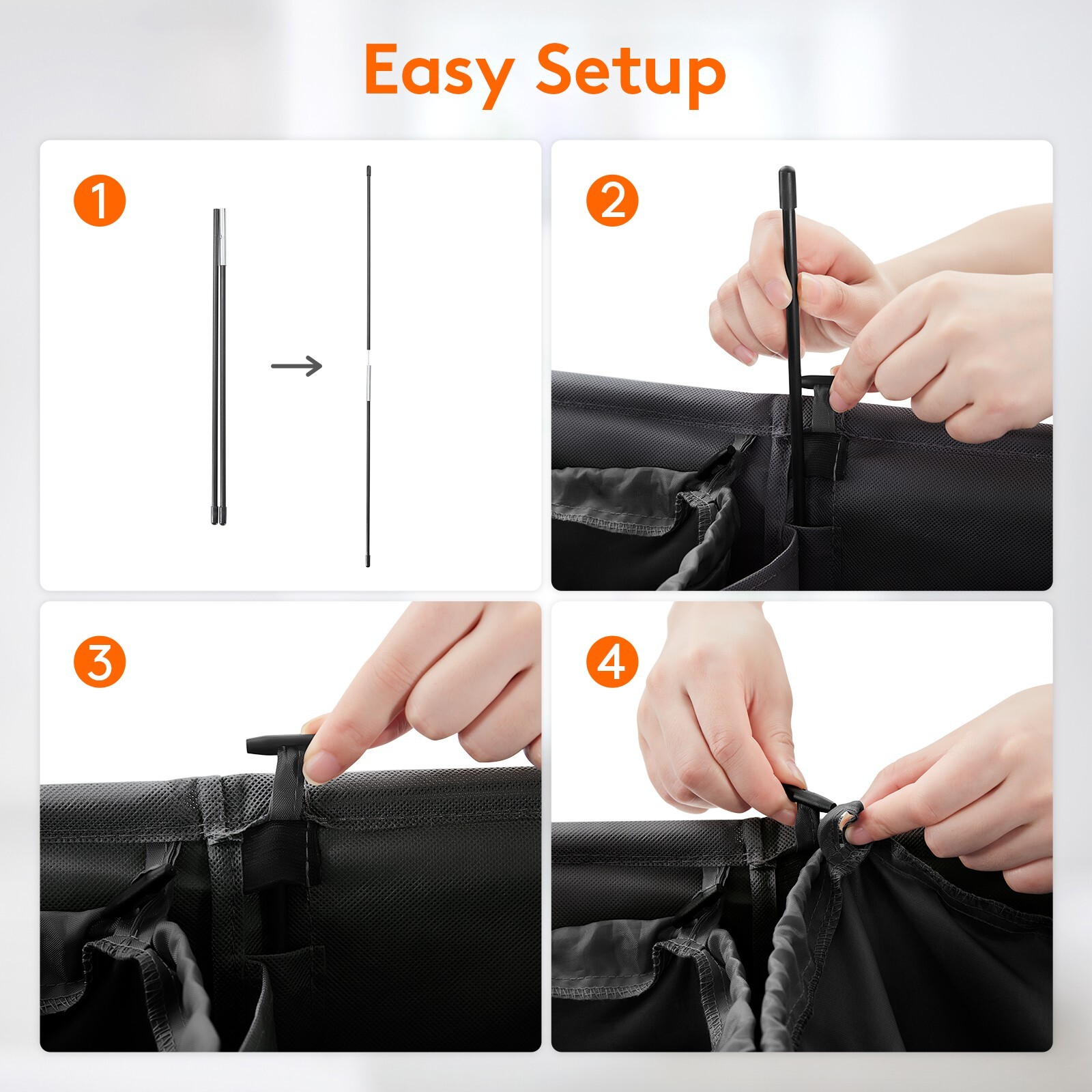 Lifewit Double Laundry Hamper with Lid and Removable Laundry Bags