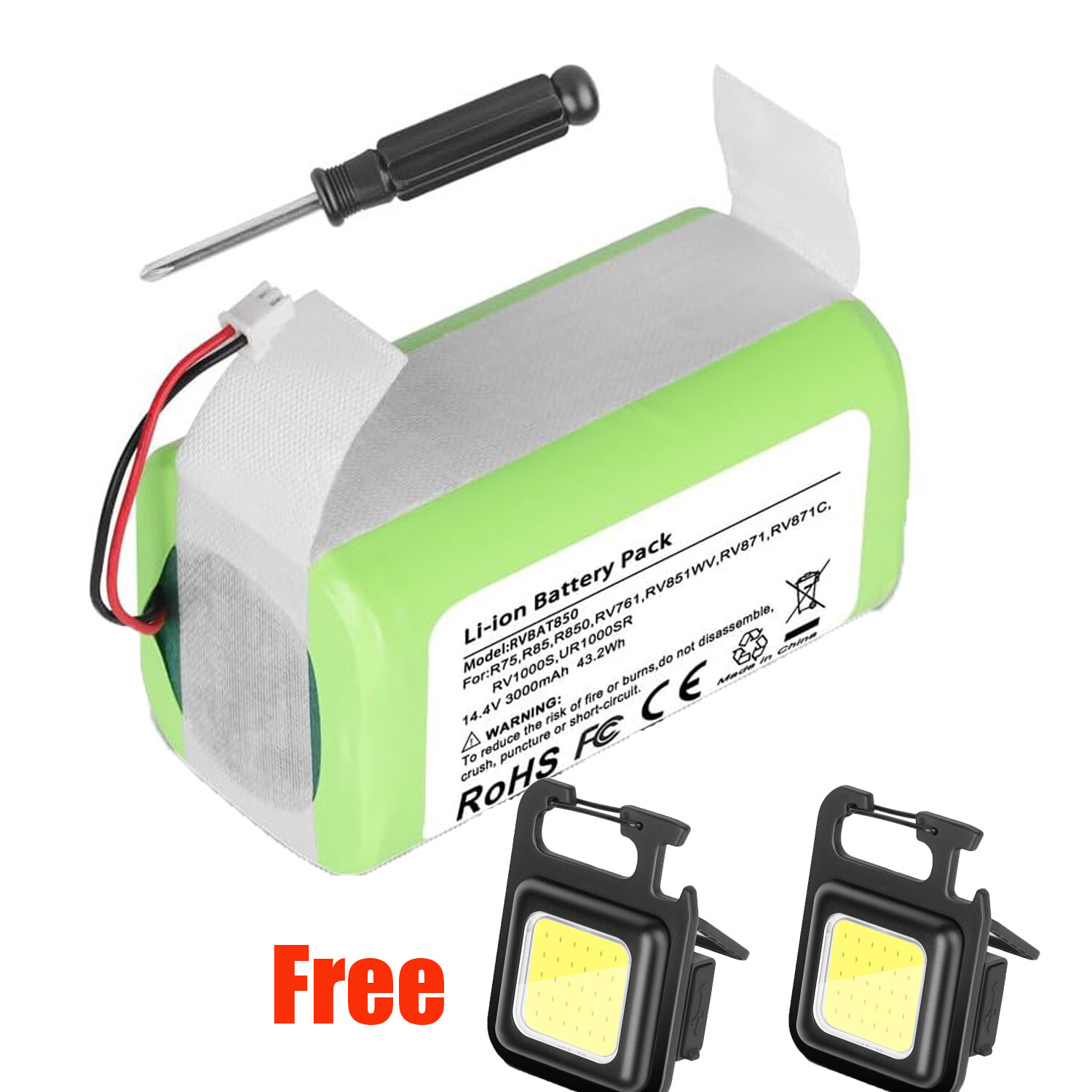 New Battery For Shark Vacuum RV1001AE UR1005AE RV1101ARUS UR1105ARUS RVBAT850