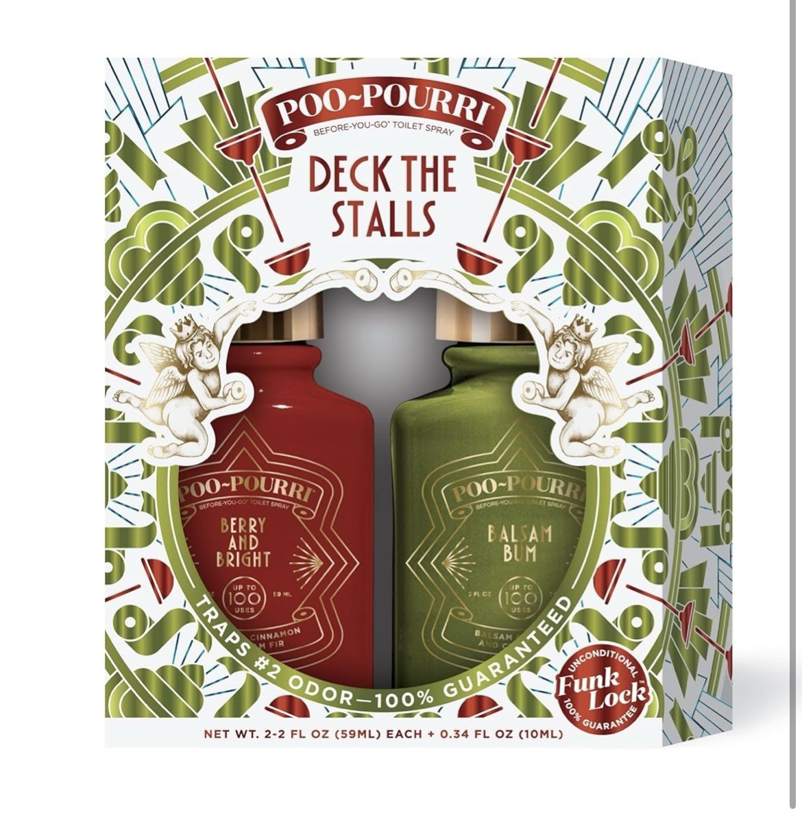 SALE!! Poo Pourri Deck The Stalls Gift Set Before You Go Holiday Spray 2oz each