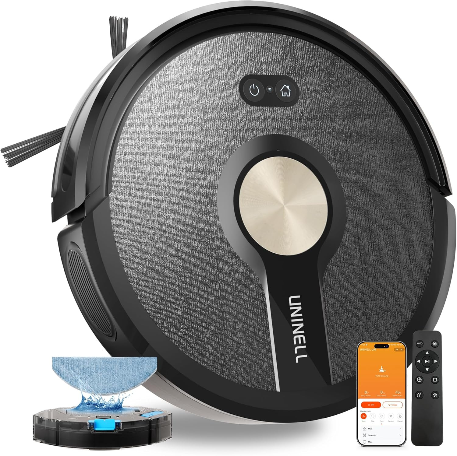 5000Pa Robot Vacuum & Mop Combo, 180 Min Runtime, App/Alexa Control