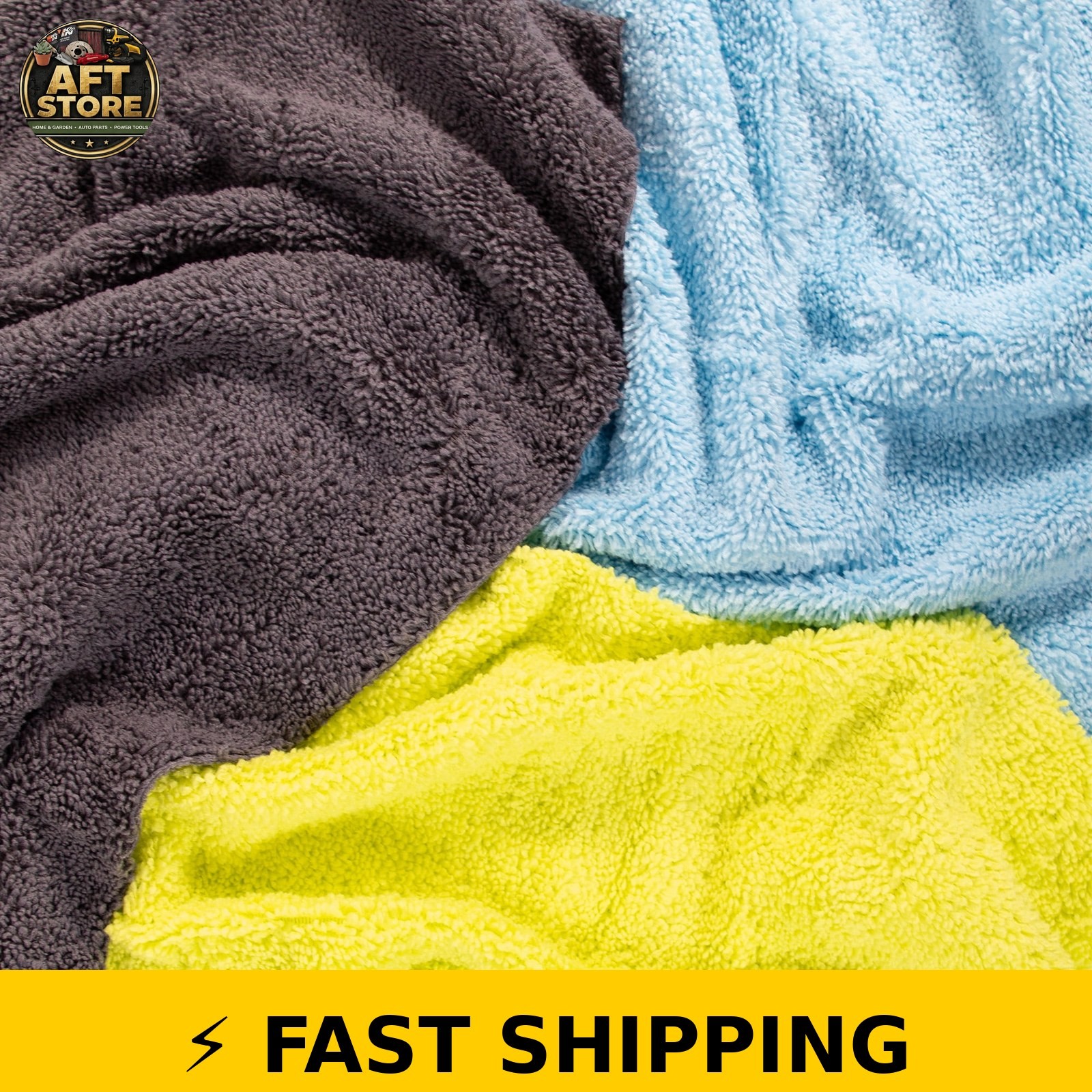 Auto Drive Microfiber Towel 4 Pack – Assorted Colors
