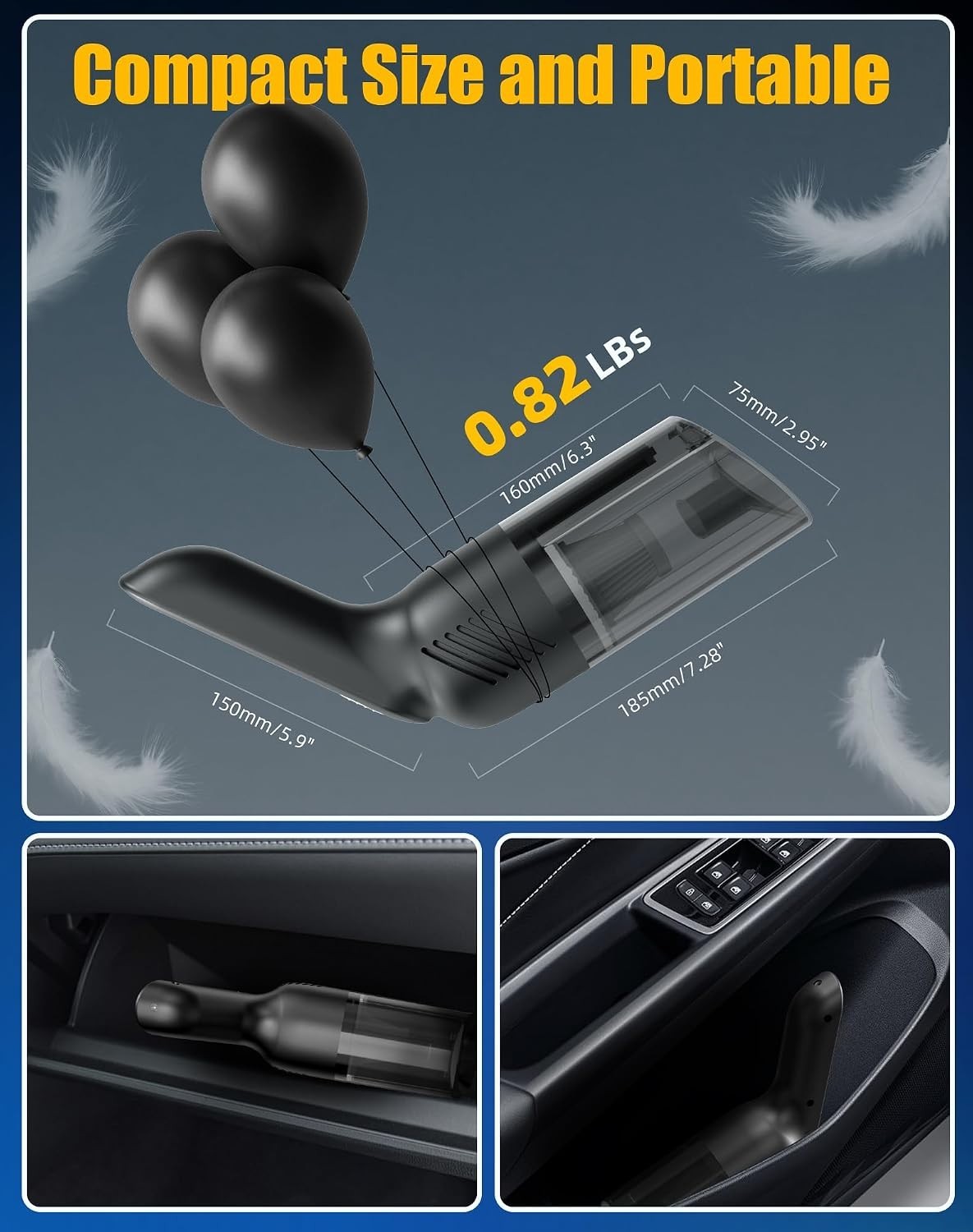 SupremeCord Handheld Vacuum: Power & Portability for Car & Home