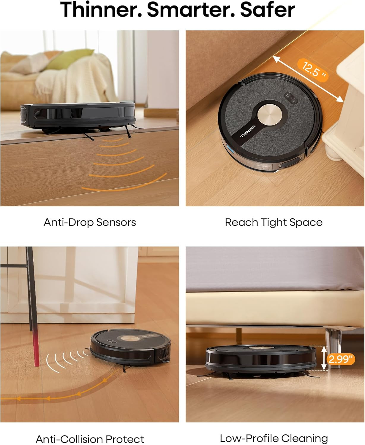 5000Pa Robot Vacuum & Mop Combo, 180 Min Runtime, App/Alexa Control