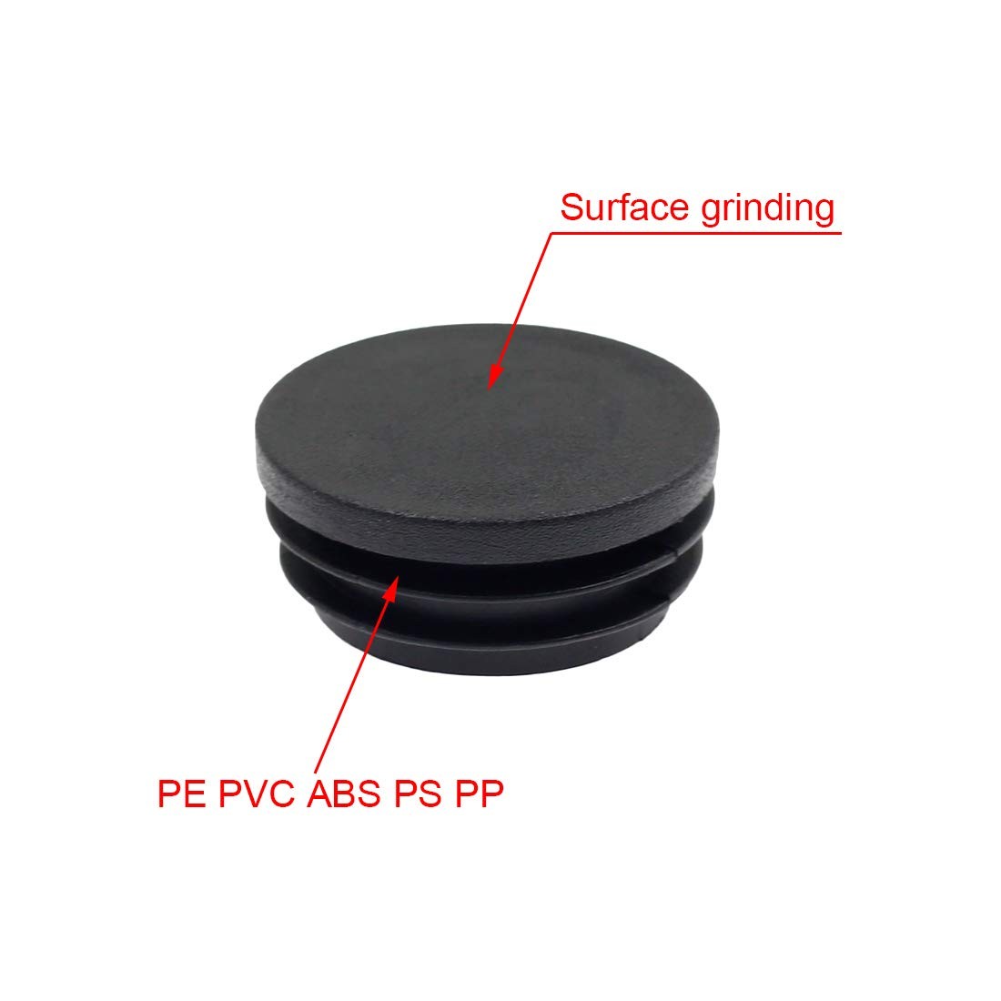 Suiwotin 4PCS 32mm (1 1/4 Inch) Round Plastic Plug, 32 x 32, 4 Pack