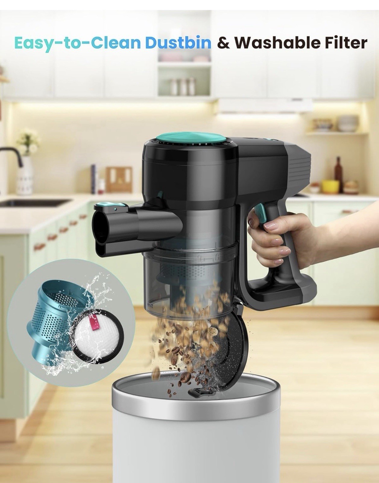 N3T Cordless Vacuum Cleaner,Wireless Stick Vacuum with 40mins. NOB