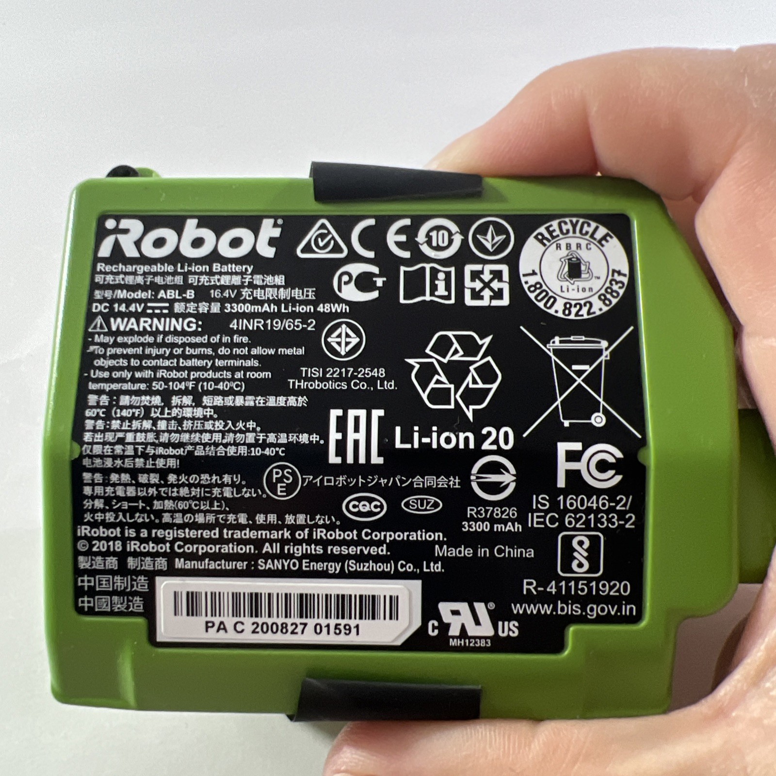 iRobot Roomba ABL-B S9 S9+ Plus Battery