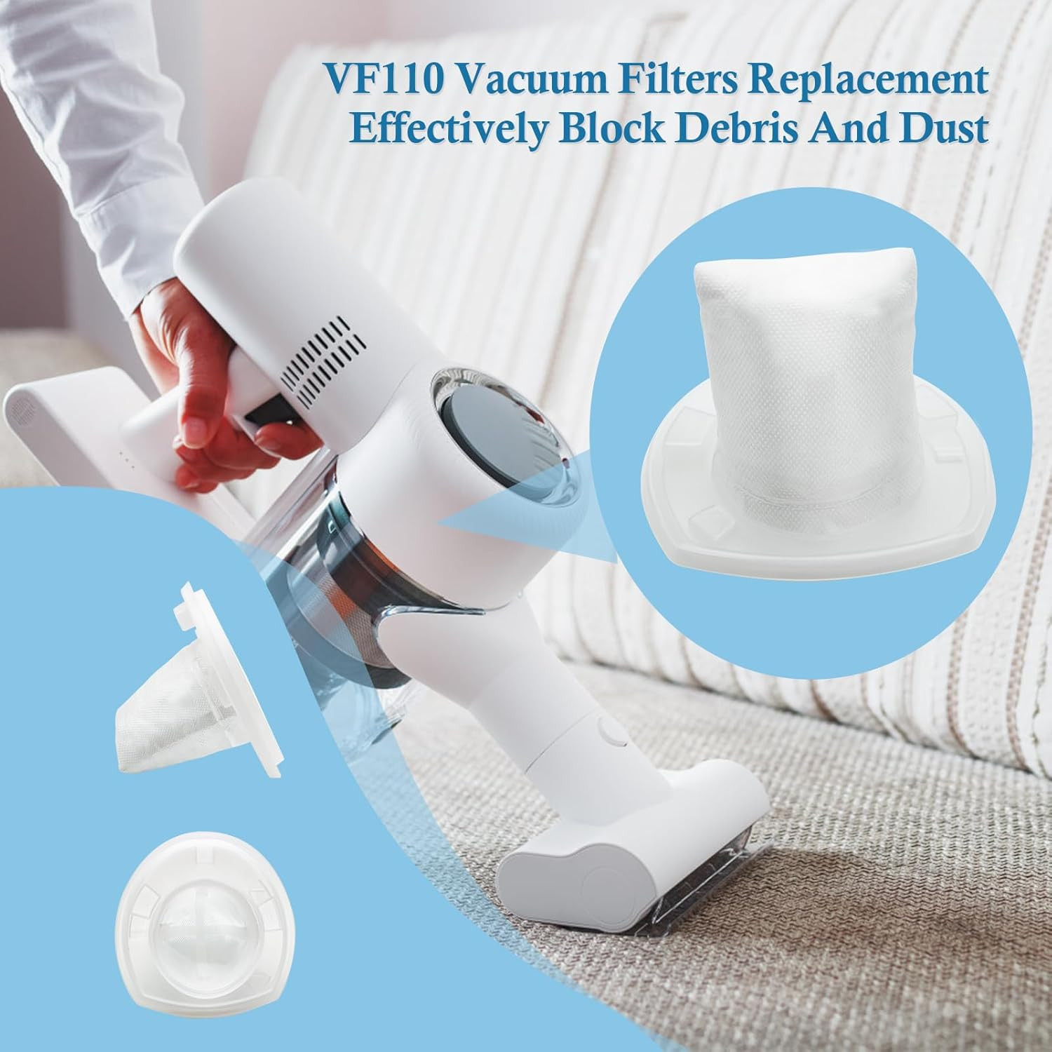 VF110 Replacement Filter for Black and Decker Dustbuster Handheld Cordless Vacuu