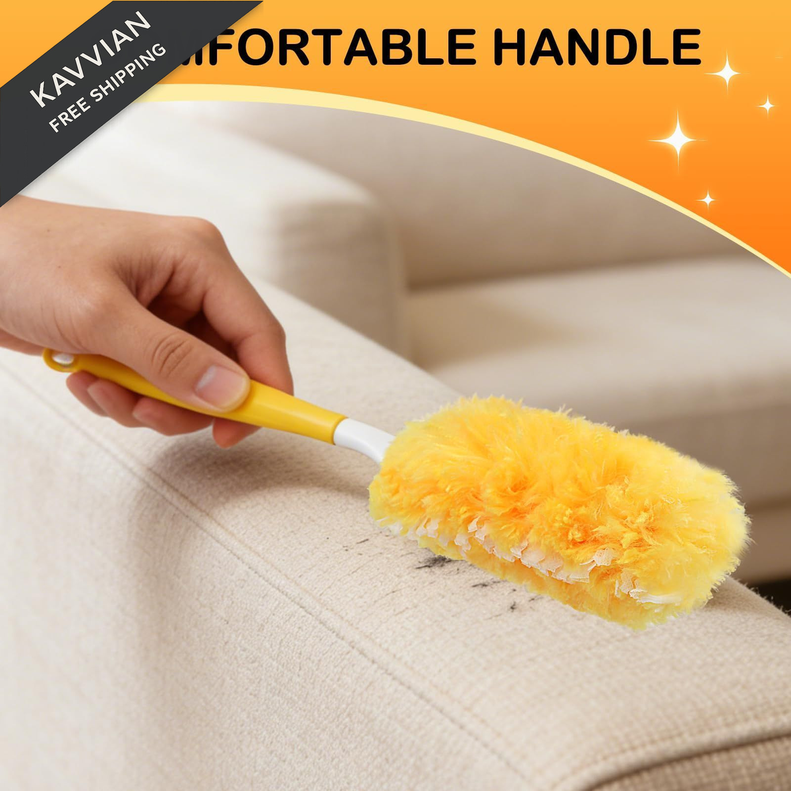 SetSail 30 Count Duster Refills for Swiffer with 1 Handle Orange