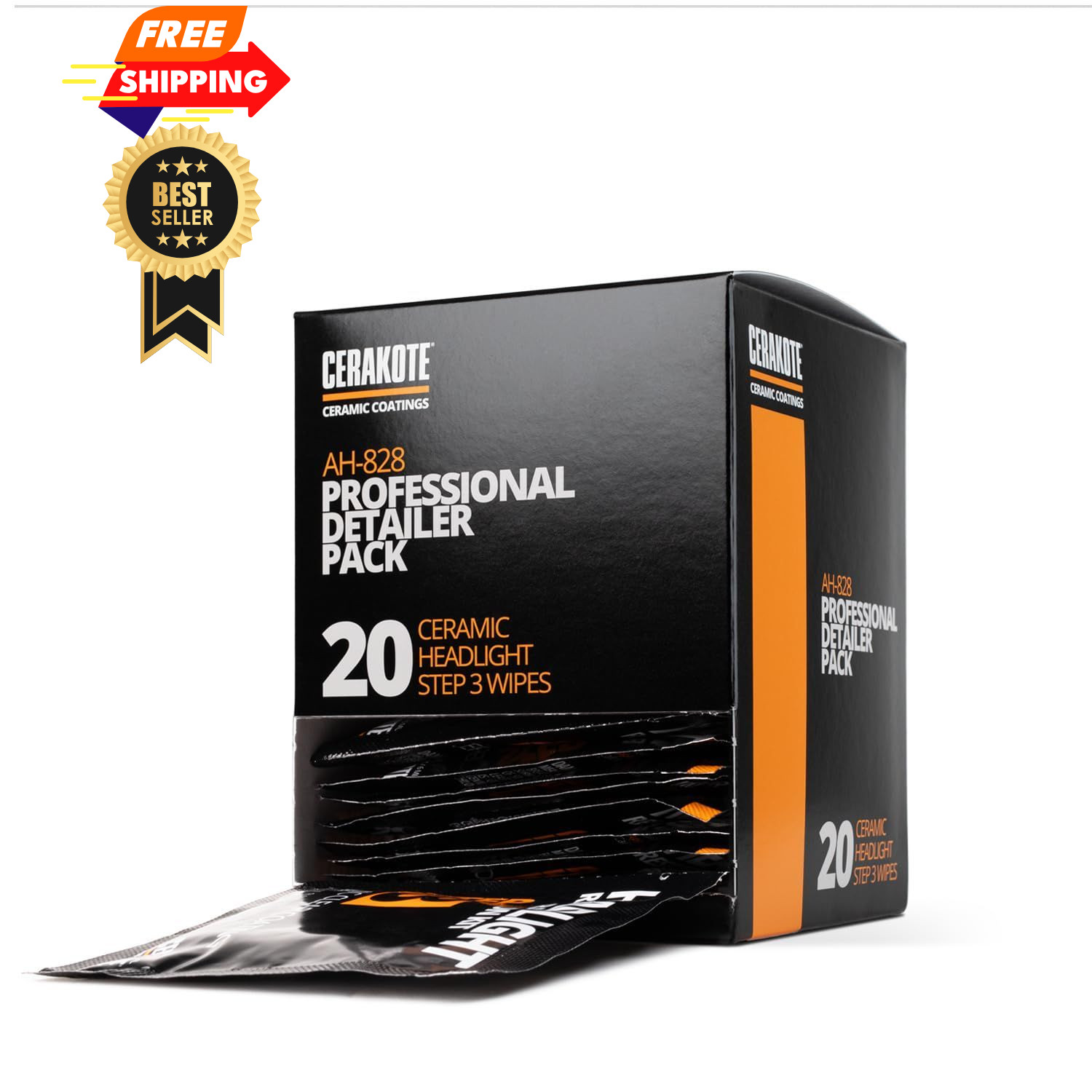 CERAKOTE® Ceramic Headlight Restoration Professional 20x Step 3 Wipes