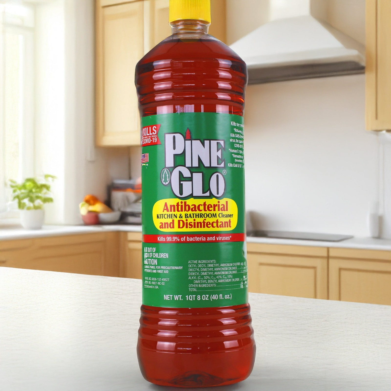 3-Pack Pine Glo All-Purpose Cleaner & Disinfectant 40 oz Each – Kills Germs