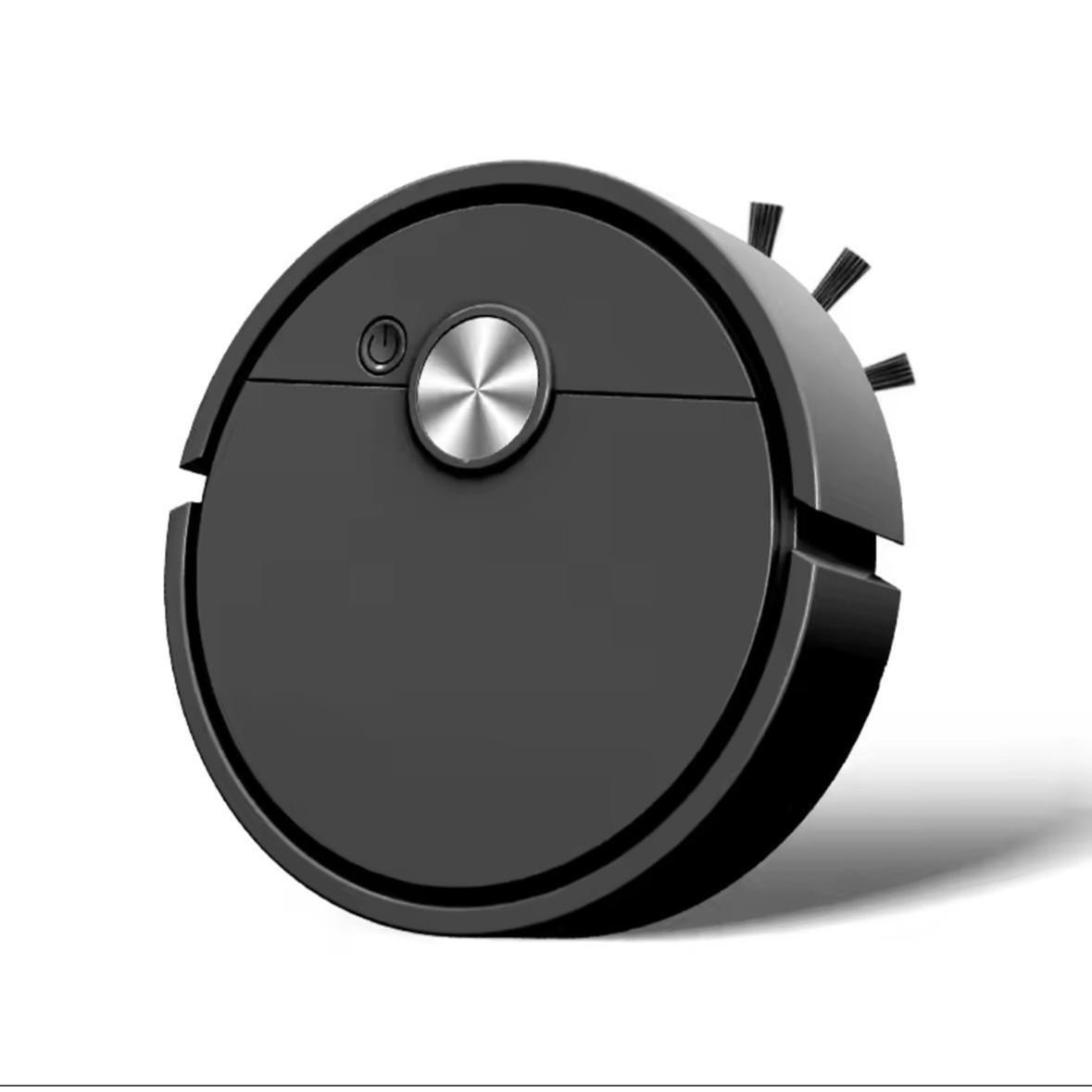 Cordless Robotic Vacuum Cleaner Mop, Black Bagless w/ Mop Pad USB Cable