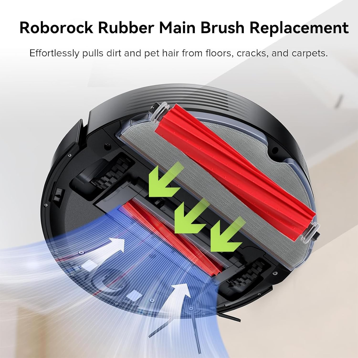 Rubber Main Brush Replacement for fit Roborock S7 S7 S7 Max Ultra S7 MaxV S7