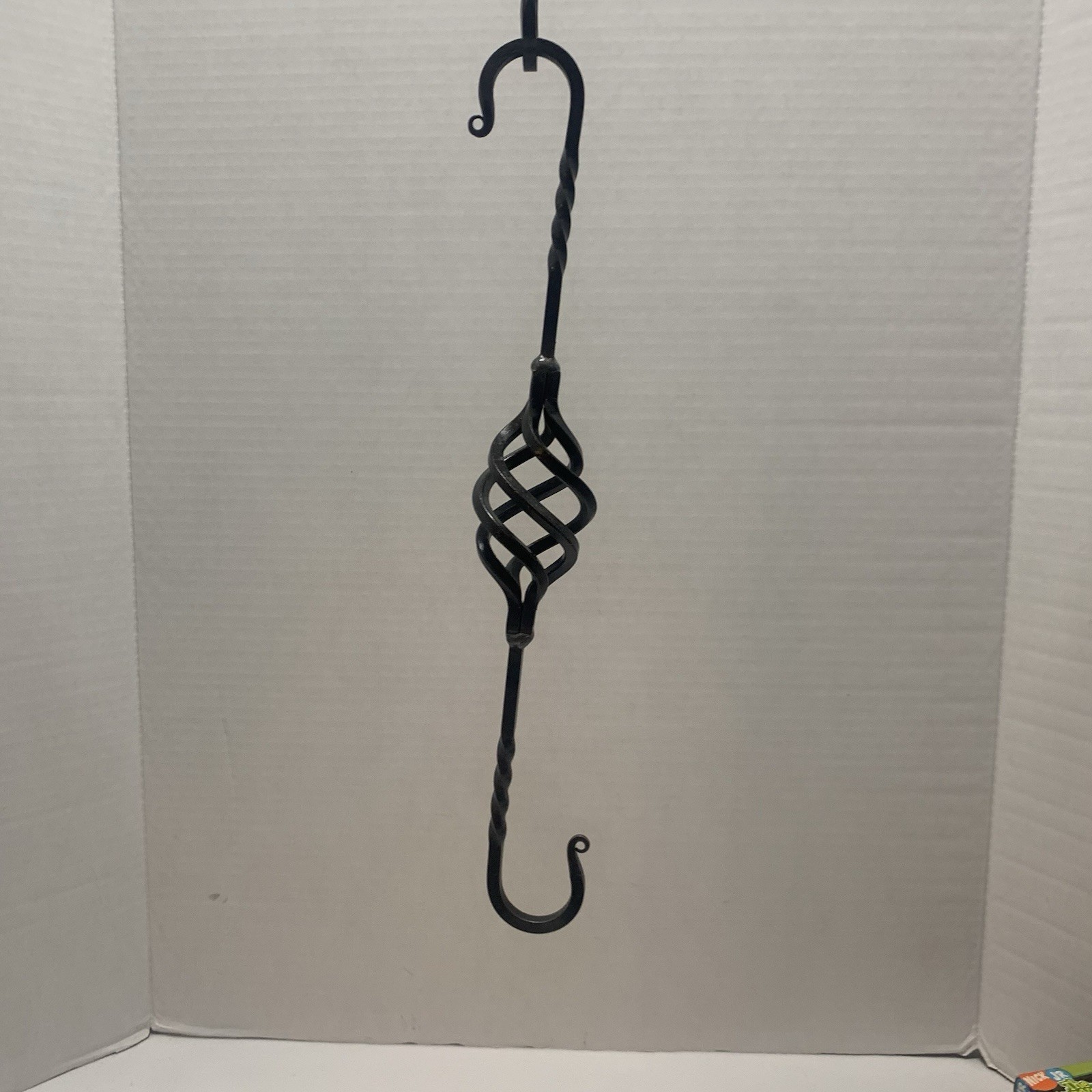 Hand Forged Basket Hook 16 Inch blacksmith twisted s hook