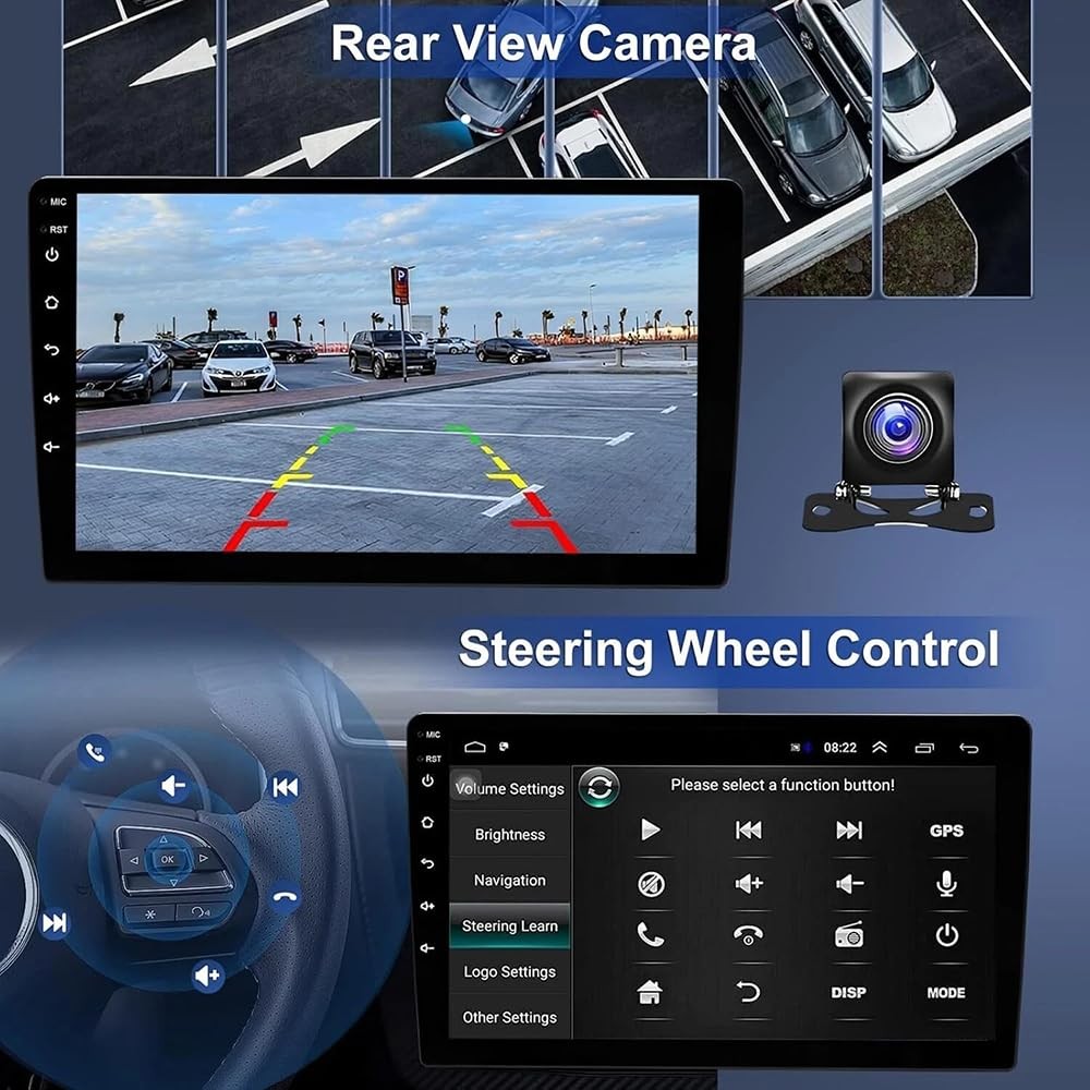 Android 14 2-Din Car Stereo for Ford Excursion 00-03 10in Carplay BT GPS 4+64G