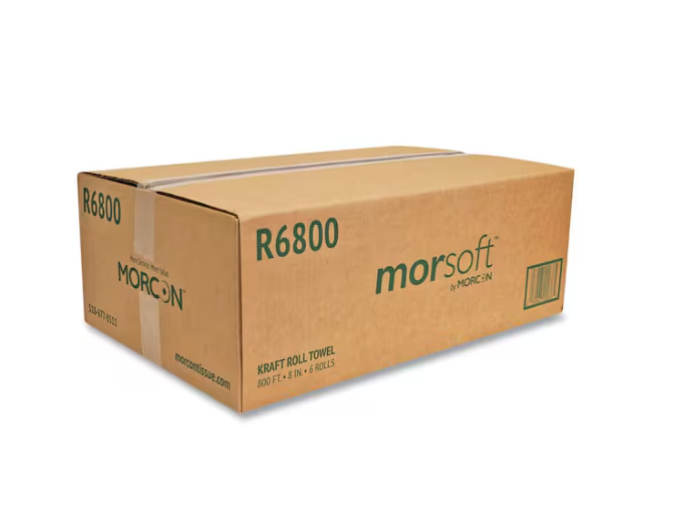 8 In. X 800 Ft. Brown Universal Roll Towels (6-Rolls/Carton)