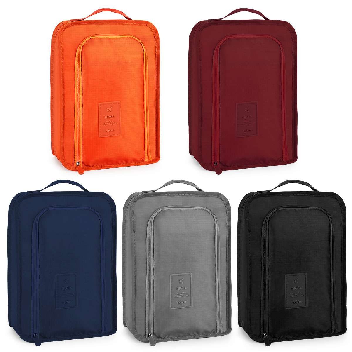 Travel Shoe Bags Zip Pouch Storage Organizer Waterproof Bag Shoes Carry Case Box
