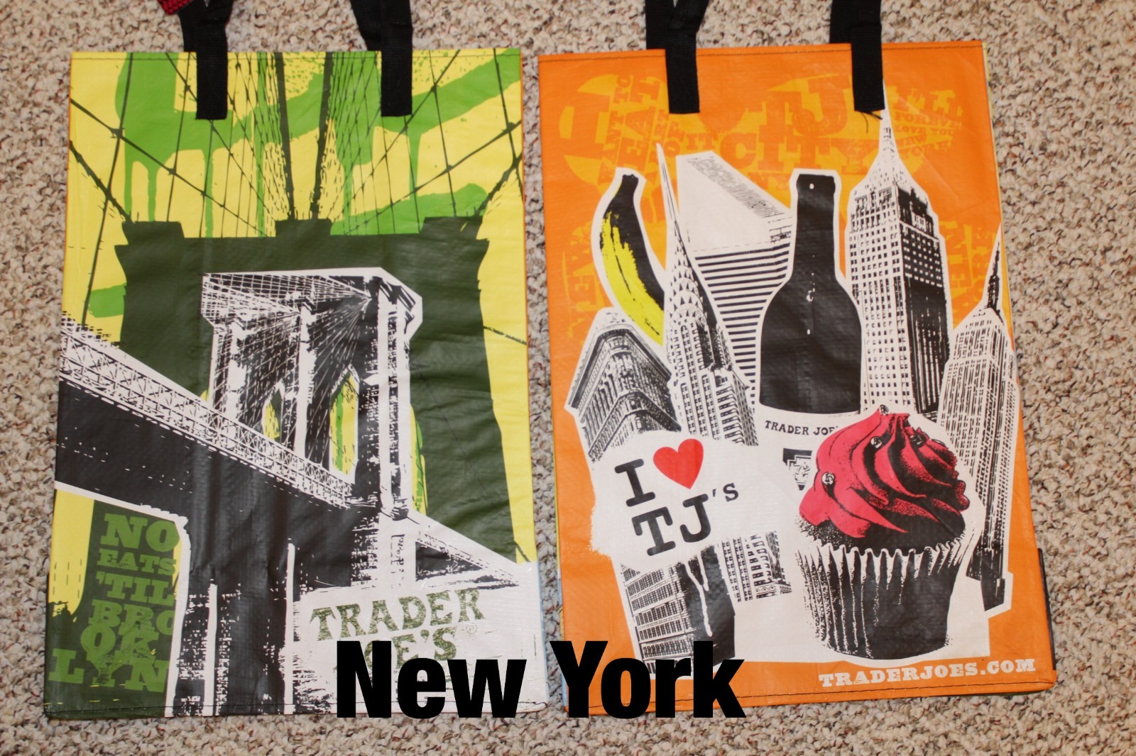 UPICK 5(20Choices) Trader Joe’s ECO Reusable Shopping Grocery Gift Tote Bags NWT