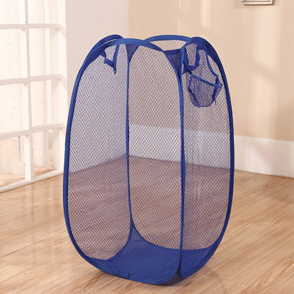 Mesh breathable laundry basket, foldable large miscellaneous laundry basket