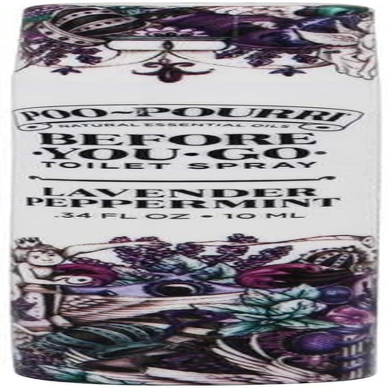 Travel Size Before You Go Toilet Spray Lavender Peppermint Odor Eliminator