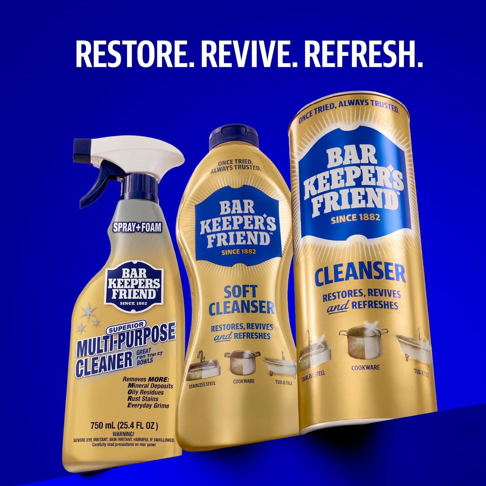 Powder Cleanser, 12 oz x 2, Multipurpose Cleaner, Degreaser & Remover for Bur…