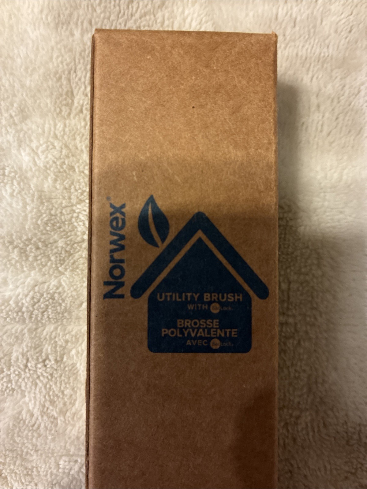 Norwex Utility Brush with BacLock Grey White Grout and Crevice Cleaning Tool NEW