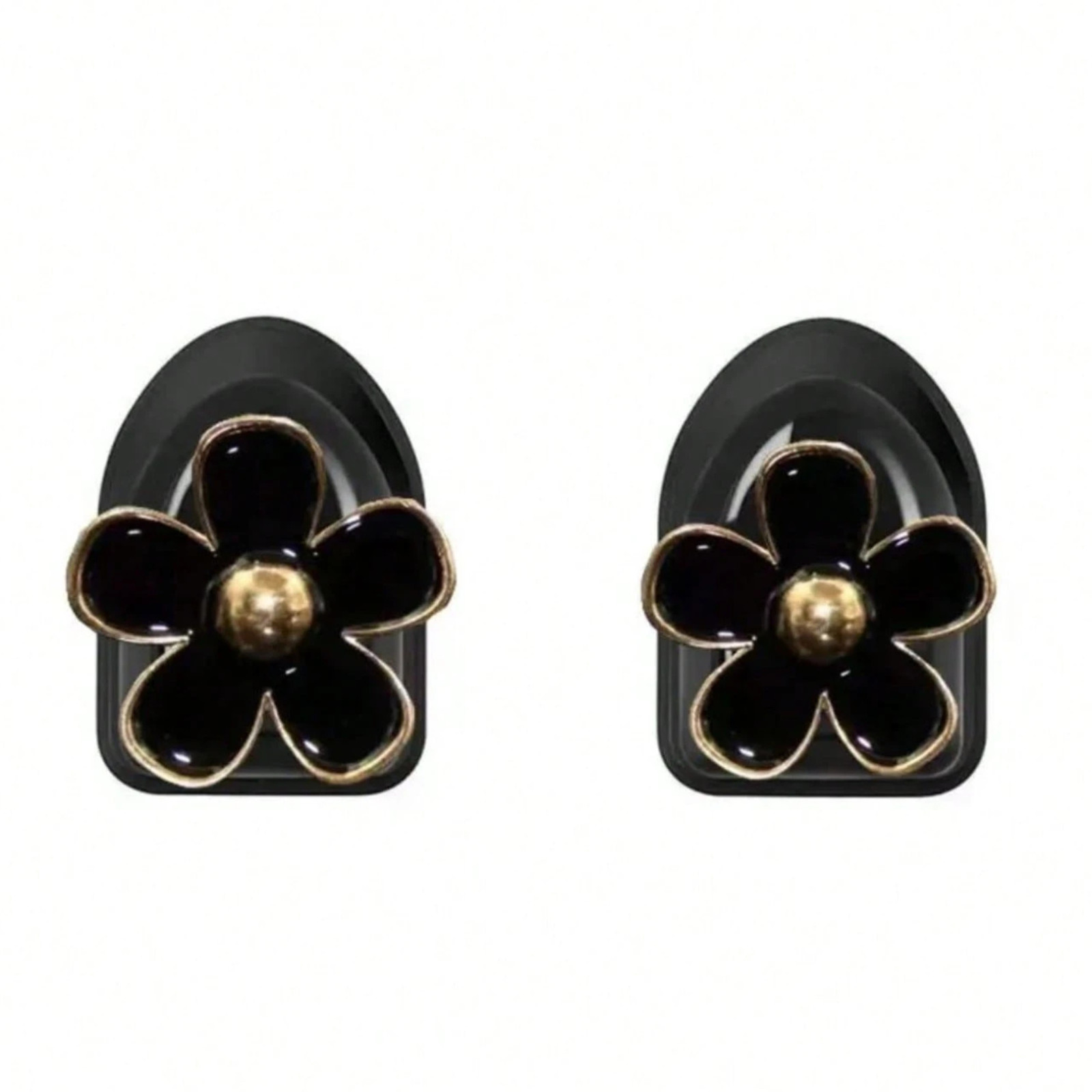 Car Mini Hooks Cute Flower Daisy Adhesive Hanger Interior Auto Accessories 2Pcs