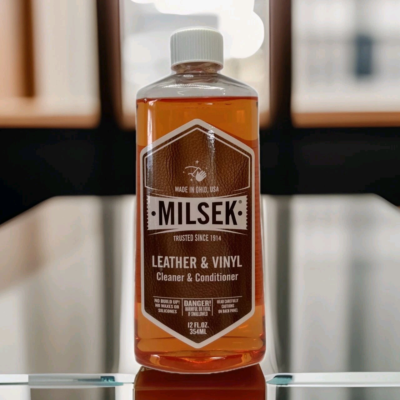 Milsek Leather and Vinyl Cleaner & Conditioner, 12 Ounce