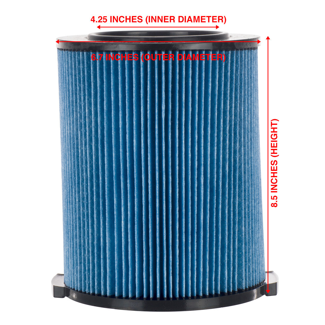 8 Pack 3-Layer Cartridge Filters #72952 for RIDGID VF5000 5-20 Gal Wet Dry Vacs