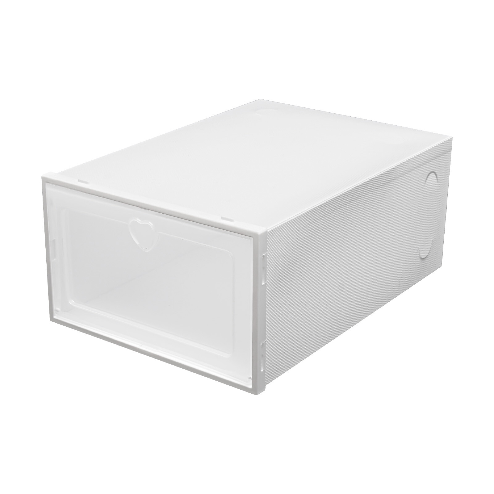 20pcs Stackable Shoe Storage Box Durable Plastic Sneaker Display Case Organizer