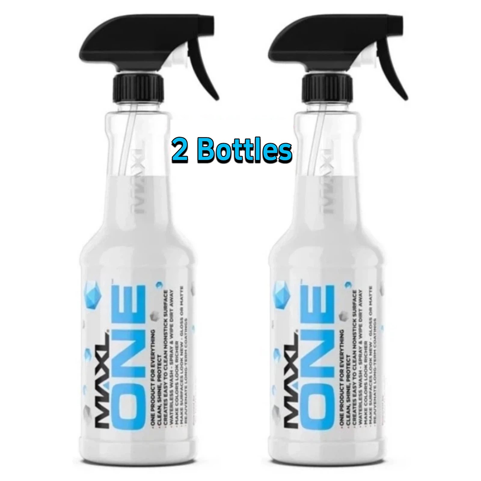 2 PACK MAXLONE Car Spray with Triphene, Quick Spray & Wipe All Purpose Waterless