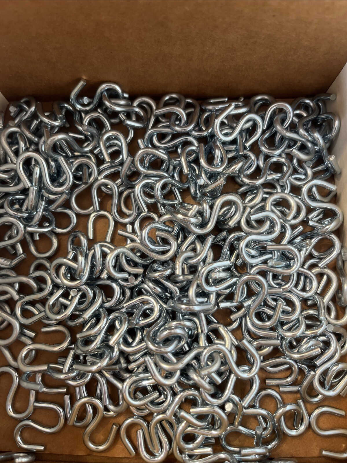 Chrome S Hooks 3/4” Long x 1/2” Wide x 1/8” Thick Qty-10 Made In USA FreeShip