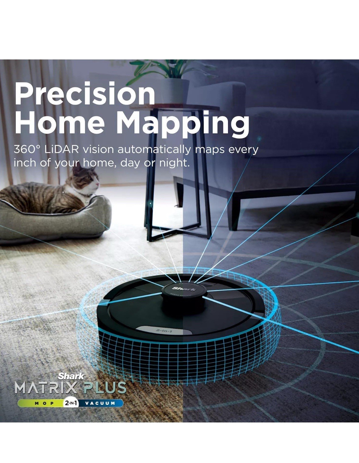 Shark RV2610WD AI Ultra 2in1 Robot Vacuum & Mop with Sonic Mopping Damaged Box