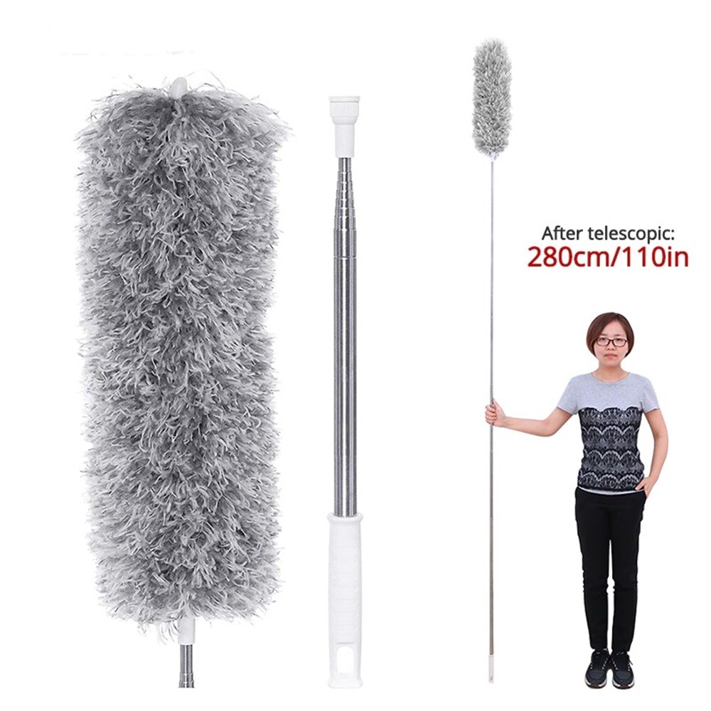 Duster 0.6m-1.35m/0.8m-2.8m Retractable Pole Easy Cleaning Brush Cleaning Tools