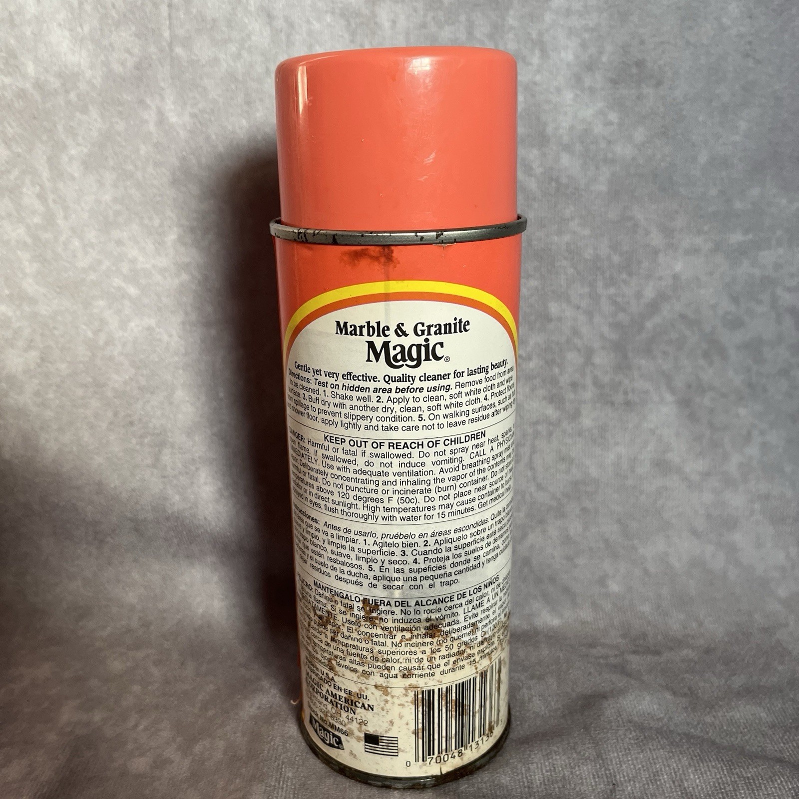 Marble & Granite Magic Cleaner Polish, Wax Free – 13 Oz – Discontinued Vtg NOS