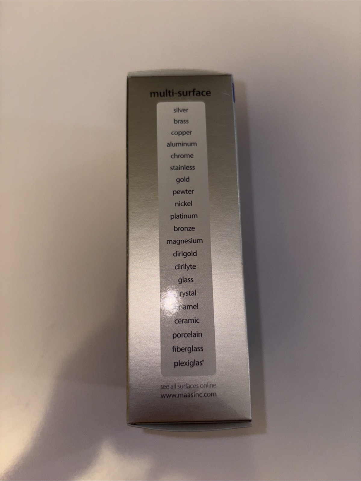Maas Metal Polish 2 oz Tube French Lavender All Metals Multi-Surface Sealed