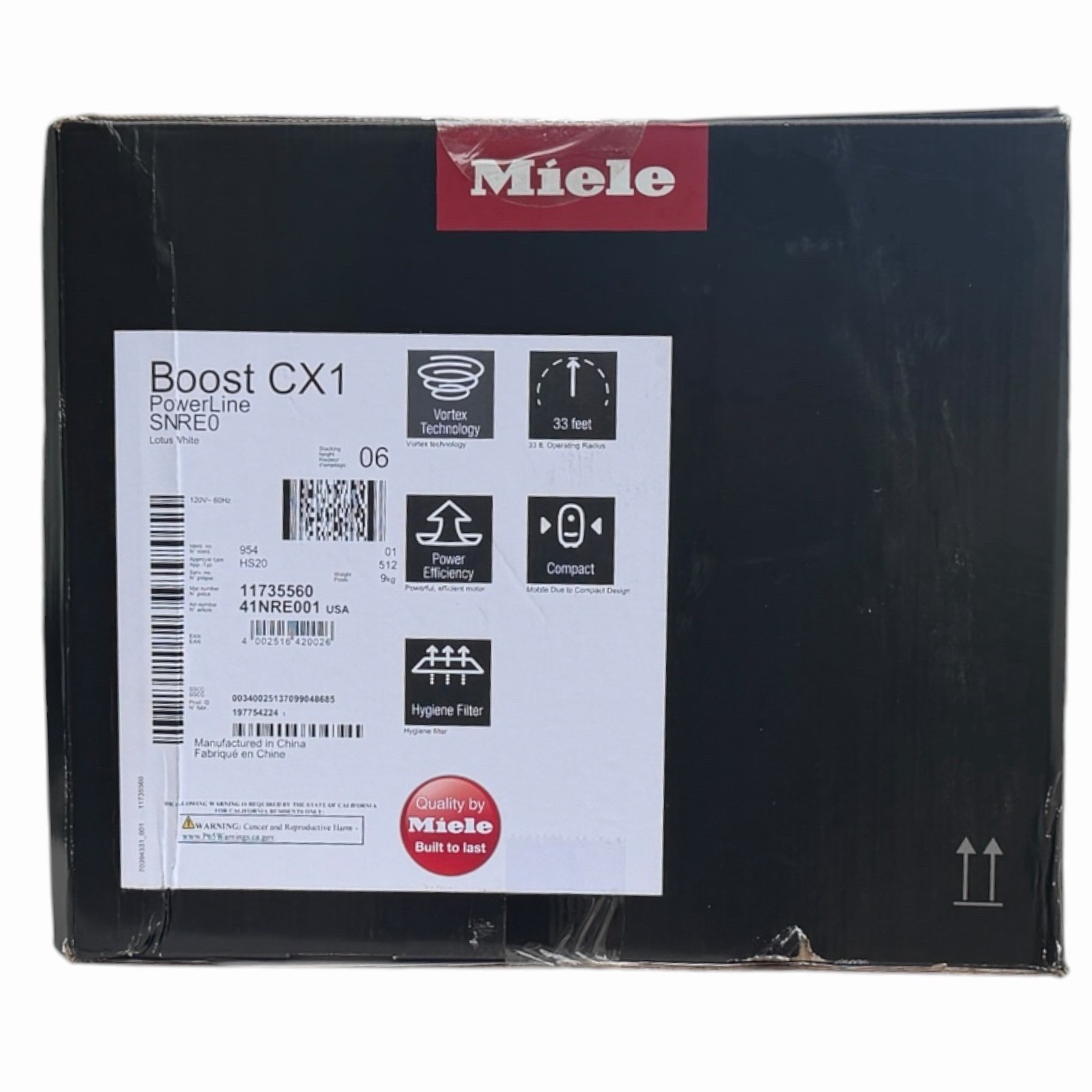 Miele Boost CX1 PowerLine Bagless Canister Vacuum Lotus White New Sealed