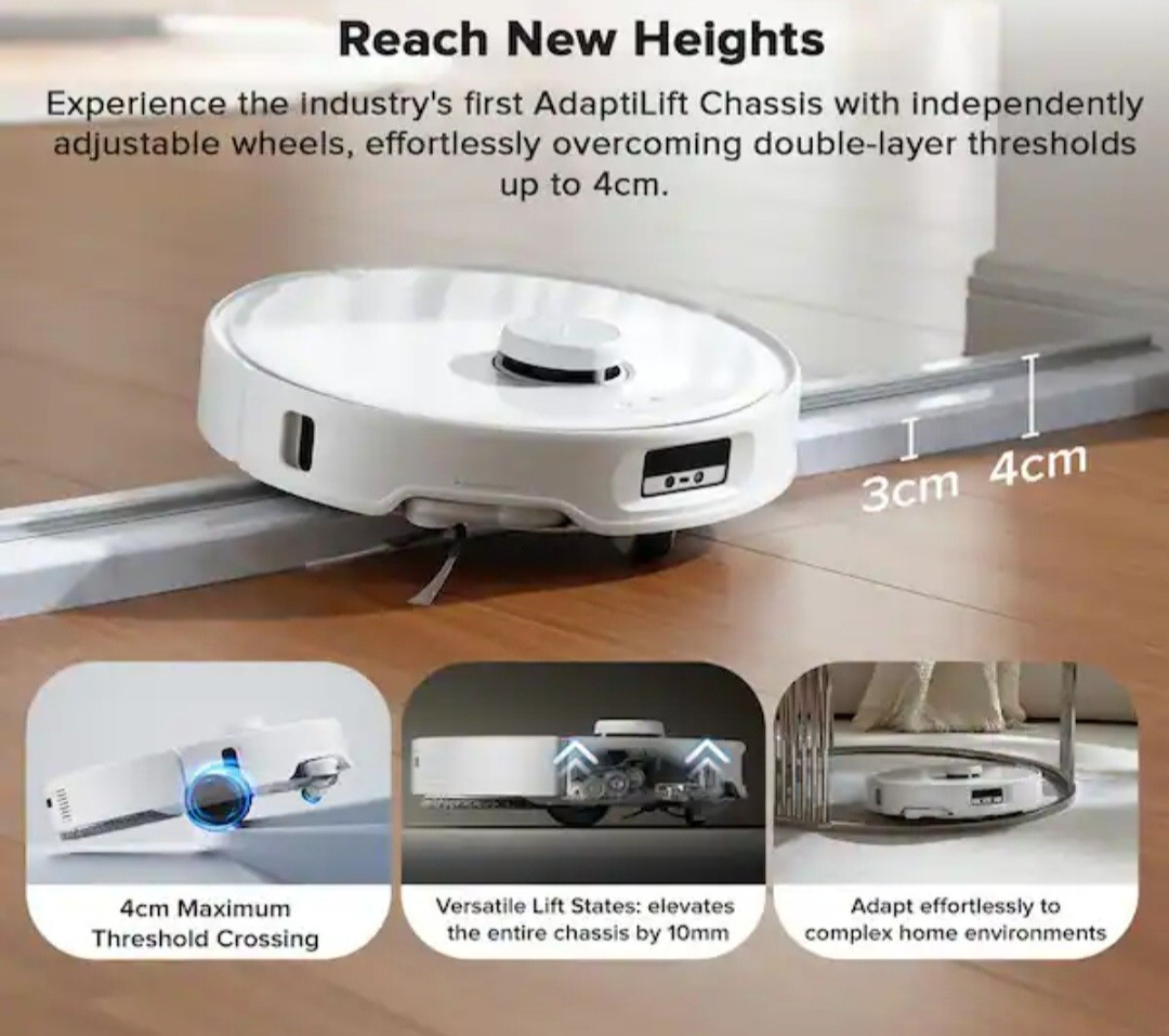 Roborock Qrevo Curv Robot Vacuum & Mop, 18,500Pa Suction, 2.5L (SEALED)