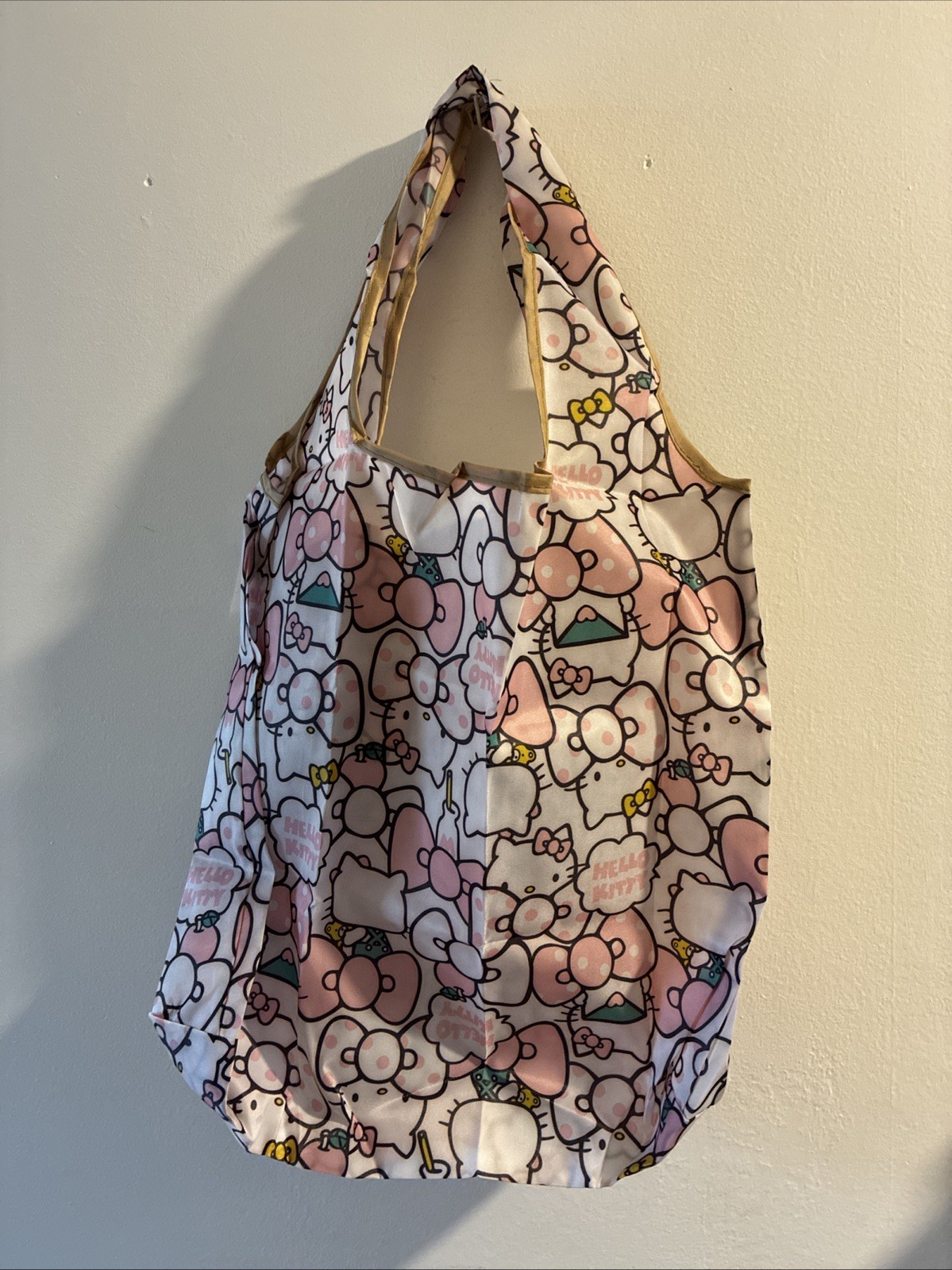 Hello Kitty Portable Foldable Reusable Shopping Shoulder Tote Bag 39x39cm