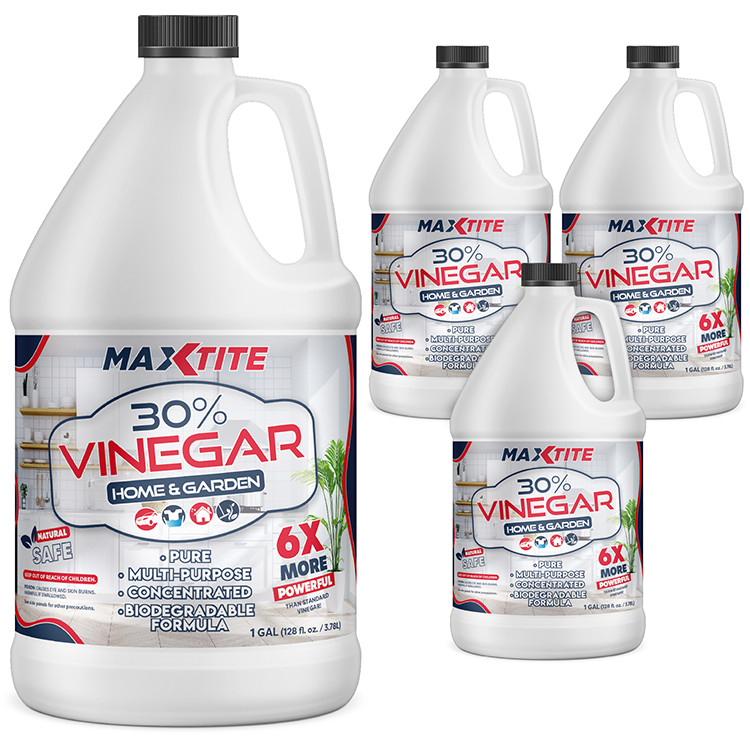 MaxTite Concentrated Vinegar (20%, 30%, or 45%) – High Strength – Gallon Bottles