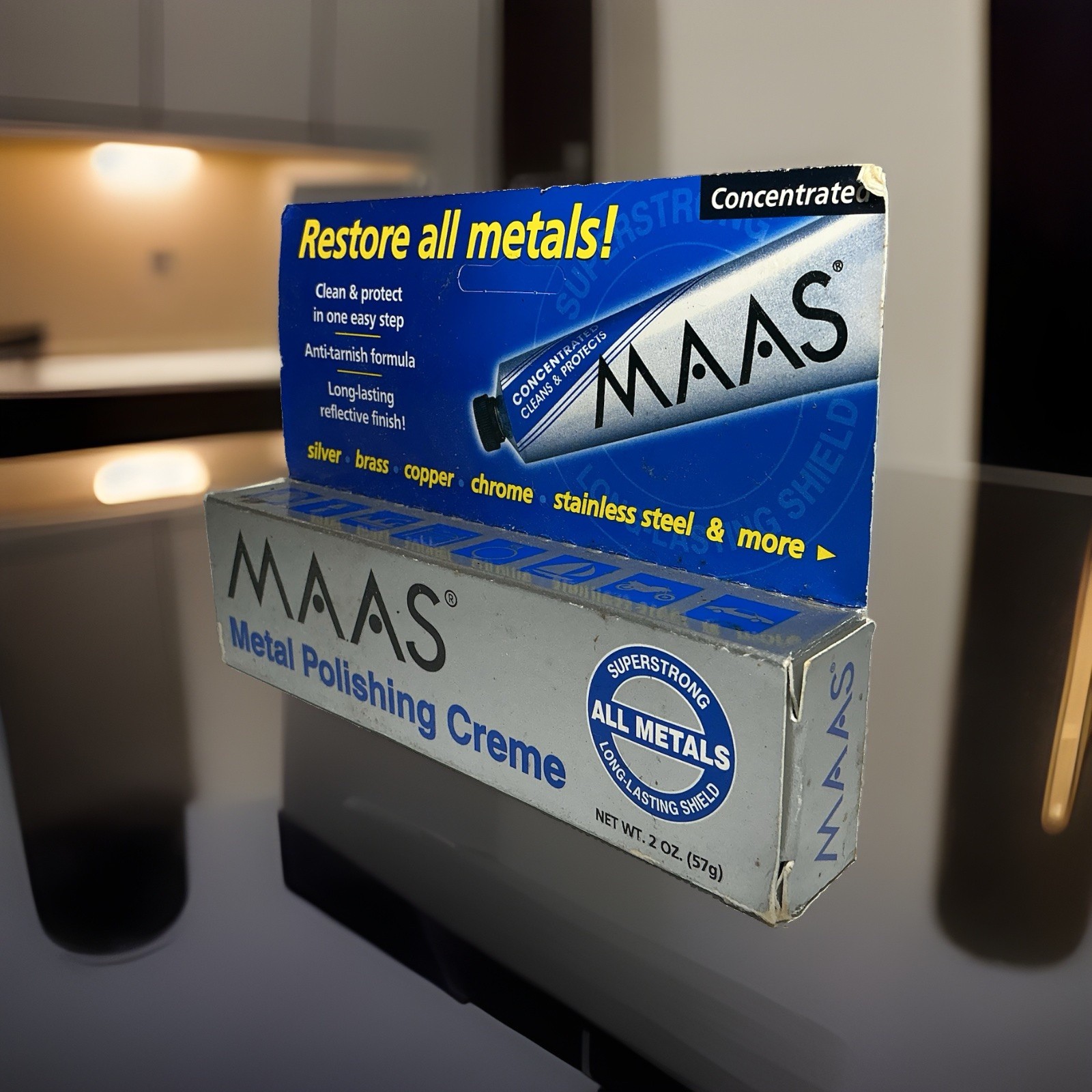 MAAS Concentrated Fine Polishing Creme for All Metals 2 oz Tube