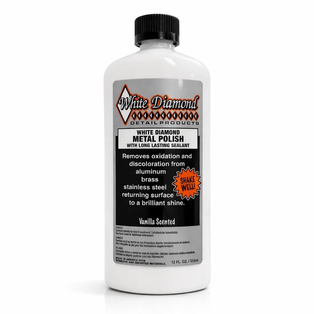 Metal Polish with Sealant Clean, Polish & Protect Aluminum, Brass, Chrome 12