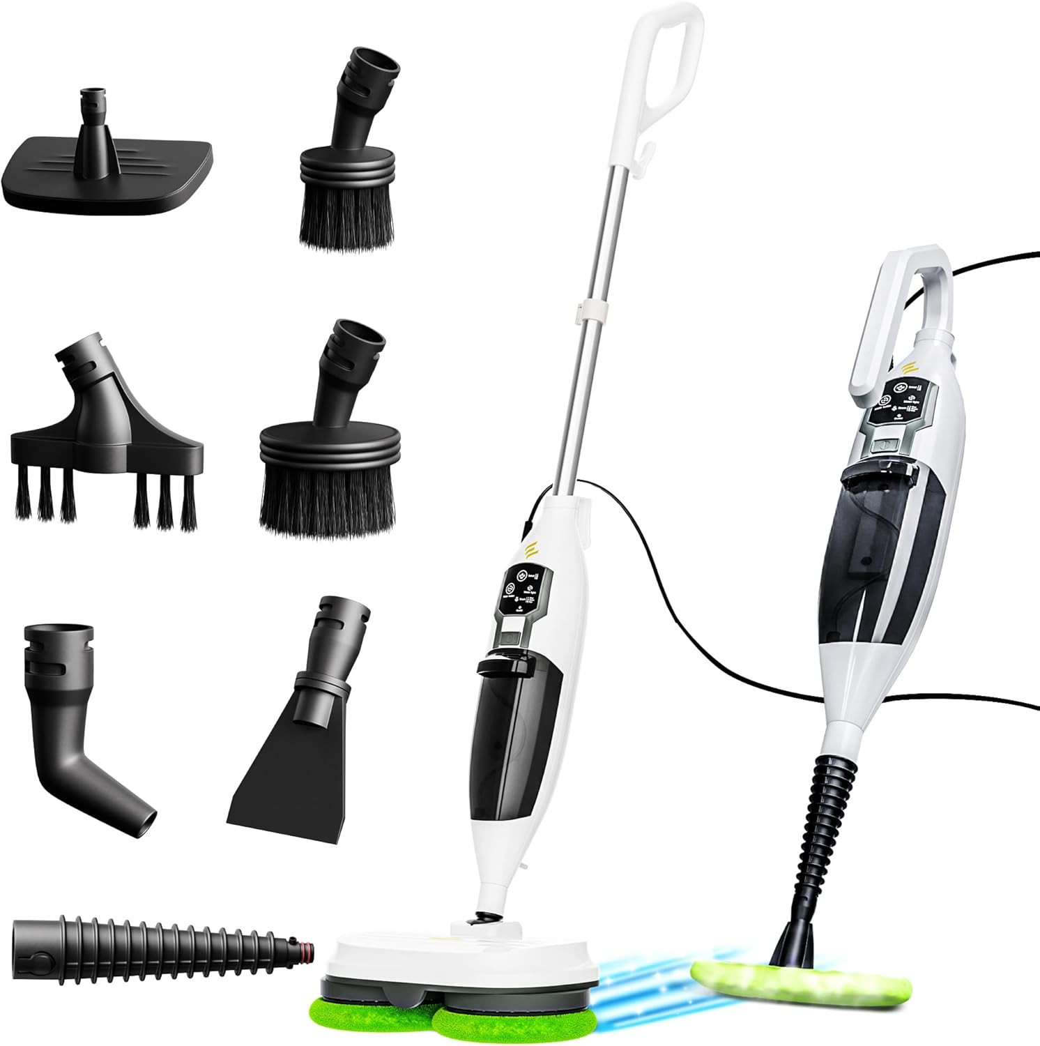 15-in-1 Electric Steam Mop for Hardwood, Kitchen & Worktops Cleaning