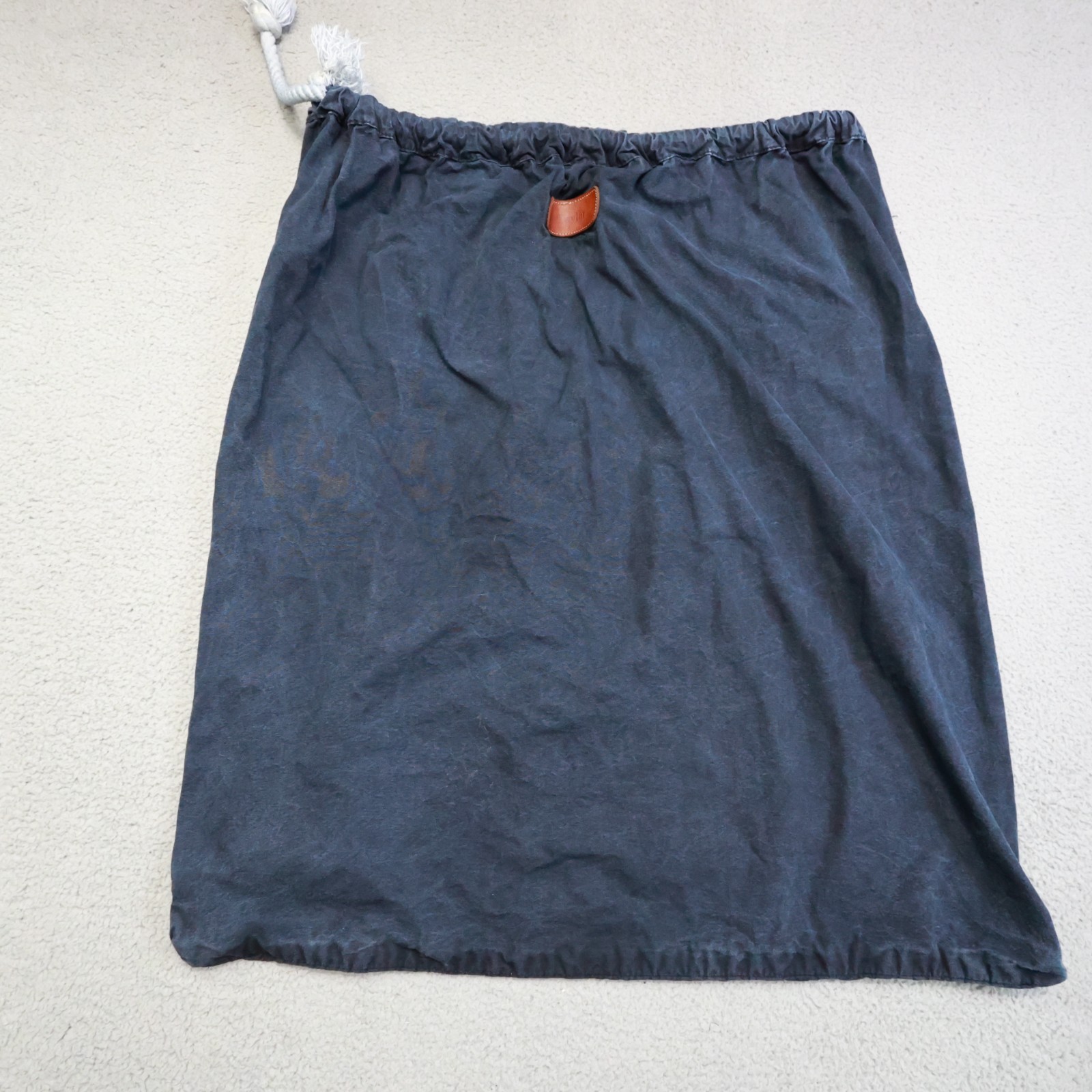 Jon Hart Design Large Navy Blue Heavy Canvas Drawstring Laundry Bag