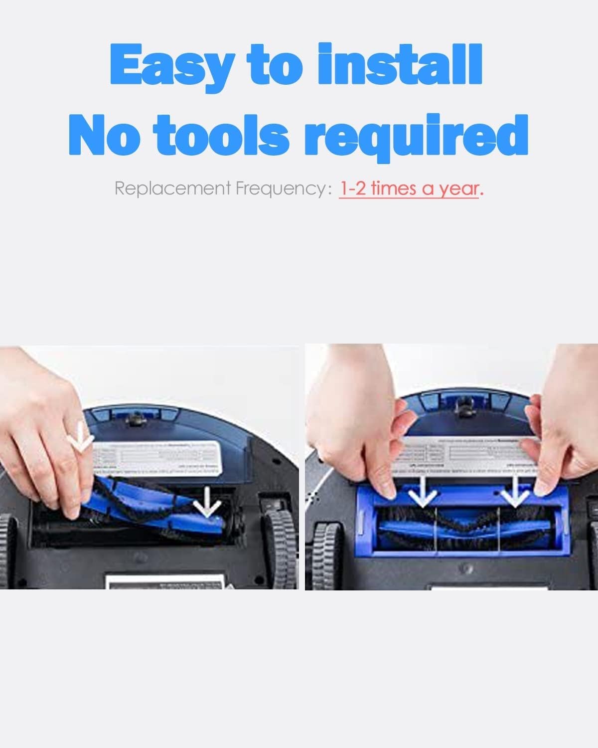 Roller Brush Replacement for Eufy G20 G30 15C G35 G40 G40 Hybrid 11S 11S MAX