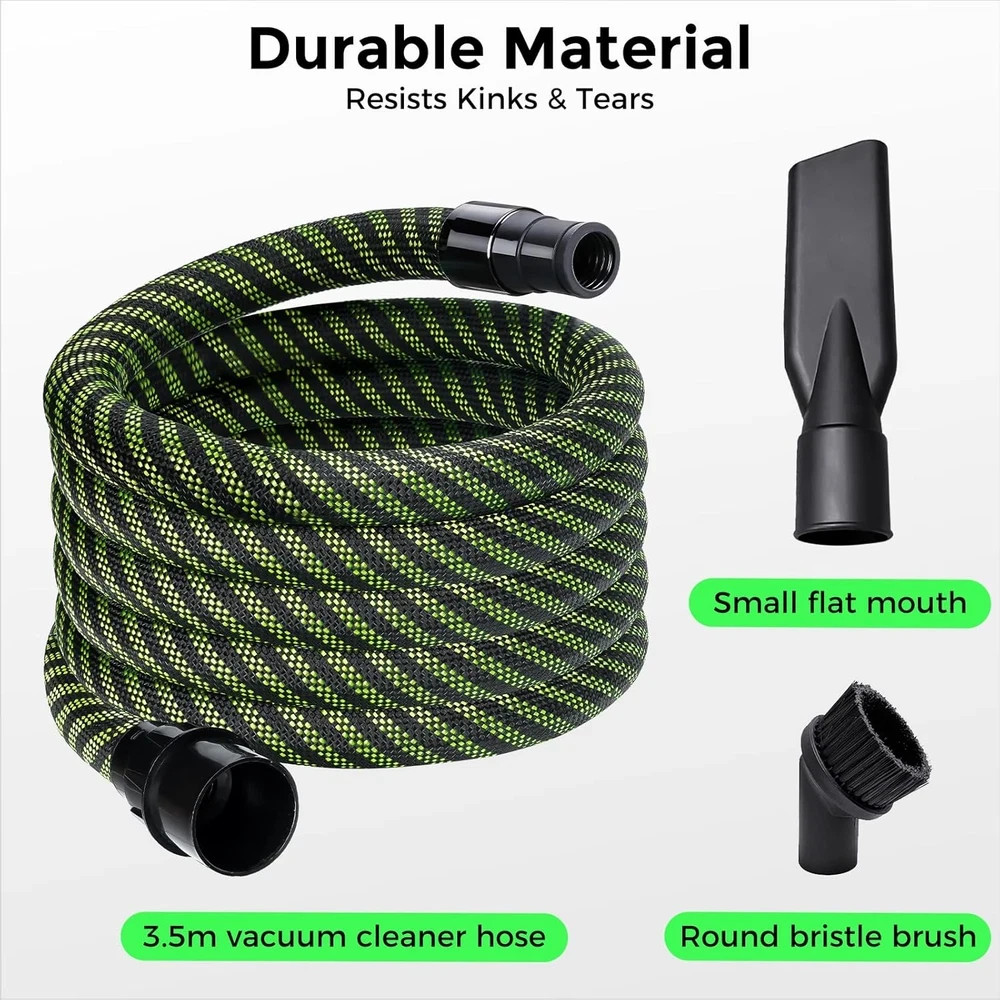 Dust Extractor Hose D27/32 X 3.5M(11.5 Ft) Compatible with Festool Vacuum, Compa